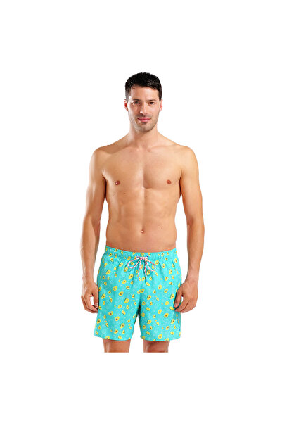 ARENA Water Prints Beach Erkek Yeşil Deniz Şortu 007153860