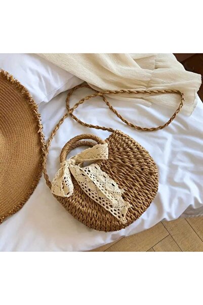 shop Kadın Hasır Trend Moda Omuz Çantası