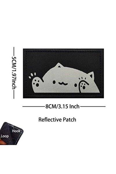choice2 HK115-02 Cartoon Patches Hook and Loop Pussycat Clothes Applique, Ref...