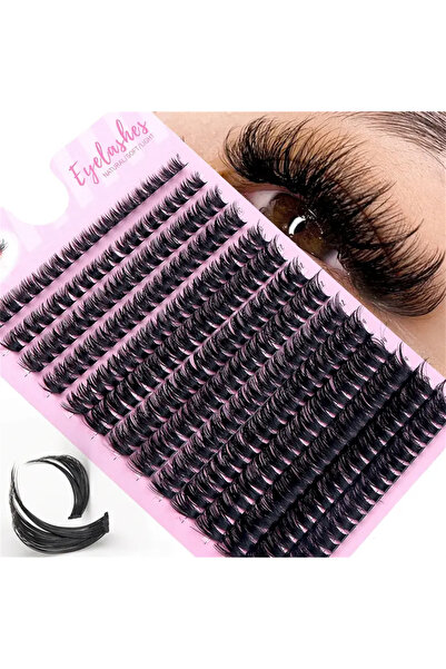 Choice 280 Clusters of 60D False Mink Eyelashes D Curly Natural Eyelashes Ext...