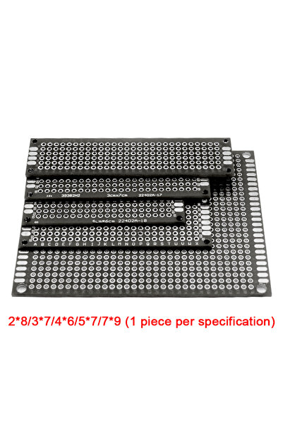 choice2 Black 5Pcs/Lot 6 Color 2x8/3x7/4x6/5x7/7x9CM Double Side Prototype DI...