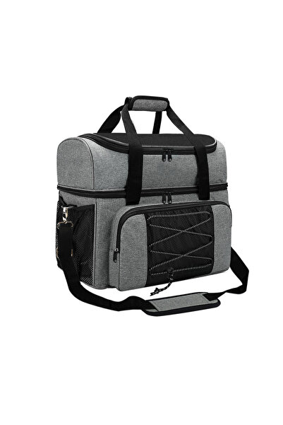 Choice Grey Bowling Bag for 2 Balls Portable Bowling Tote Bag with Padded Bal...