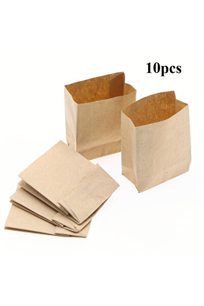 Choice 10pcs 5pcs/10pcs Miniature Grocery Bags - Brown Paper Organizer Bags,D...