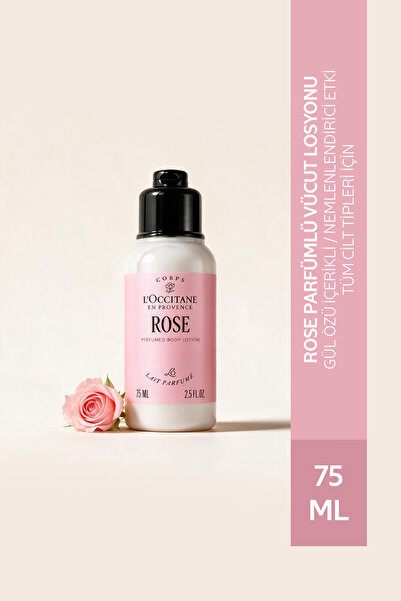 L'Occitane Rose Parfümlü Vücut Losyonu, Gül, 75 ml