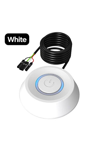 Choice مفتاح تشغيل خارجي للوحة الأم للكمبيوتر بطول 1.8 متر، طراز B أبيض من NN...