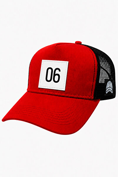 all hats 06 قبعة بيسبول شبكية مزينة برقعة مزخرفة