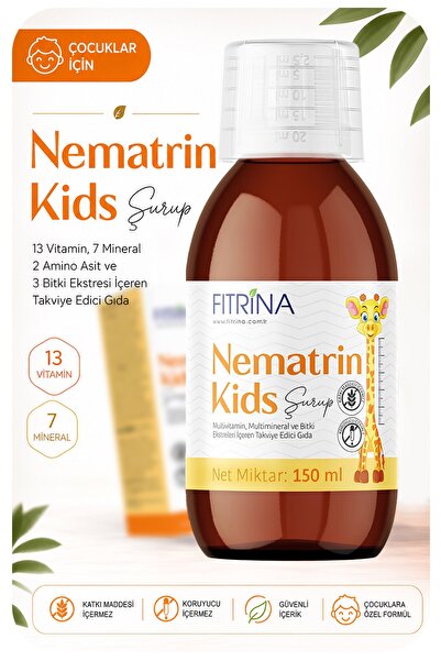 FITRİNA Nematrin Kids 150 ml Çocuklar İçin Multivitamin Şurup | 13 Vitamin 7 ...