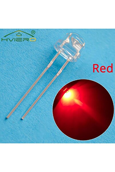 Choice 500PCS red 100/500pcs 5mm Straw Hat White Green Blue Yellow Smd Smt Le...