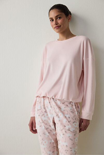 Penti Top de pijama cu efect termic Ellie roz deschis