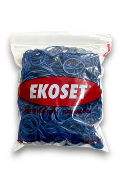 ekoset حزمة زرقاء التعبئة والتغليف مشبك عملة مطاطية 1000 قطعة 40 مللي متر