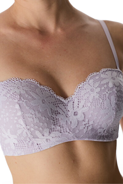 Penti Lila Lotus Straplez Lace Dantel Balenli Sütyen