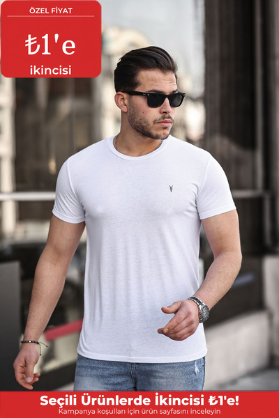 COMBİNE MİCHAİL Tricou pentru bărbați, 100% bumbac, respirabil, cu gâtul turn...