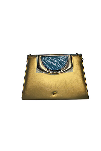 dukidasoturkiye Duki Daso Luxury Women's Hand and Shoulder Bag with Gold Chai...