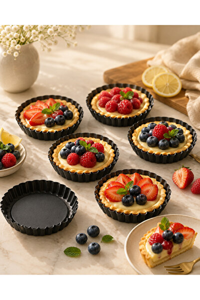 Fisko Tart Kalıbı Seti 6'lı - 11 cm