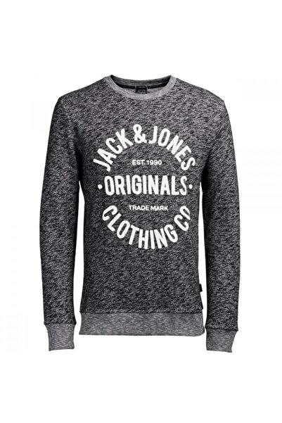 Jack & Jones Jack&Jones Jorclemens Sweat Crew 12112149 Men's Black White Swea...