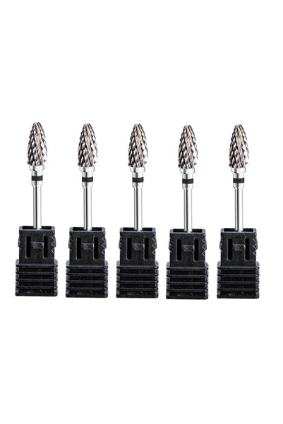 Choice3 5pcs-XC 5Pcs Ø2.35 X 6mm Stainless Steel Burs 3/32 Inch Shank Cutting...