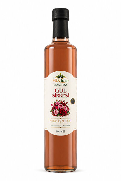 FİT & TAZE Diyetisyen Eliyle Doğal Fermantasyon Premium Gül Sirkesi Cam Şişe ...
