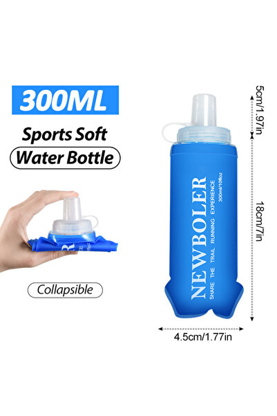 Choice 300ML NEWBOLER 300/500/700ML Water Bottle TPU Folding Soft Bottle Outd...