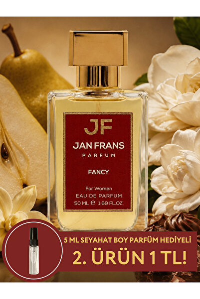 JF JAN FRANS Fancy Vanilya Vanilyalı Fresh Kokulu 50ml Kalıcı Edp Kadın Parfü...