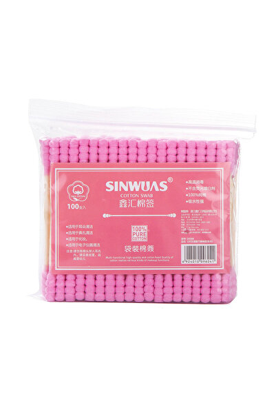 Choice3 Pink 200PCS/Pack Double Head Cotton Swab Women Makeup Cotton Medical ...