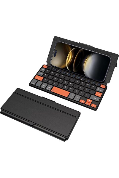 choice2 Korea black orange JOMAA Dual-Bluetooth Mini Wireless Keyboard Rechar...