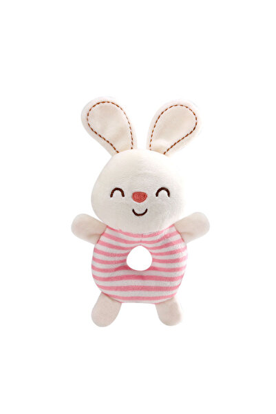 Choice WHITE New Baby Rattle Toys Cartoon Animals Plush Infant Hand Ring Bed ...