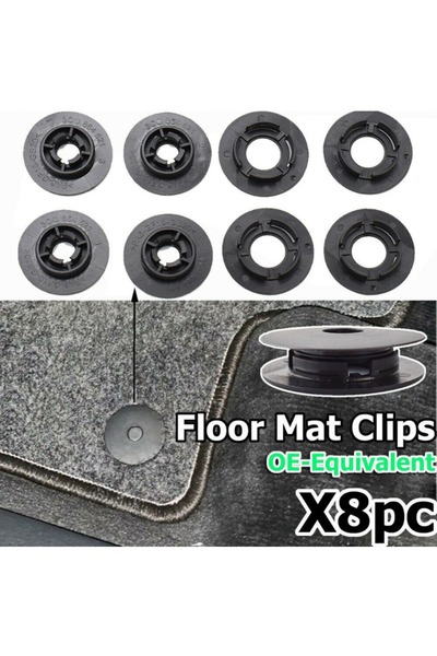 Choice 8pcs Car Floor Mat Caret Clips Fixing Non-Slip Fastener Clips For Hold...
