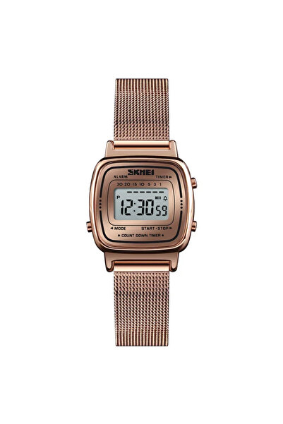 Skmei Rose Gold 1901 Luxury Women Watches Small Dial Digital Chrono Calendar ...