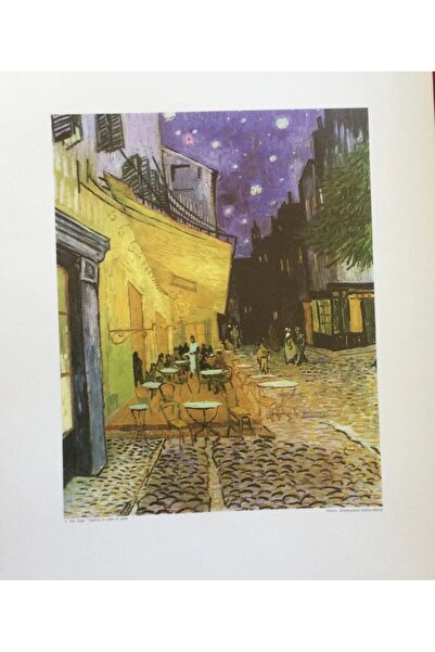 OEM Tablou decorativ Re-Bloom, Van Gogh, lemn/pânză, albastru/galben, 50 x 70 cm