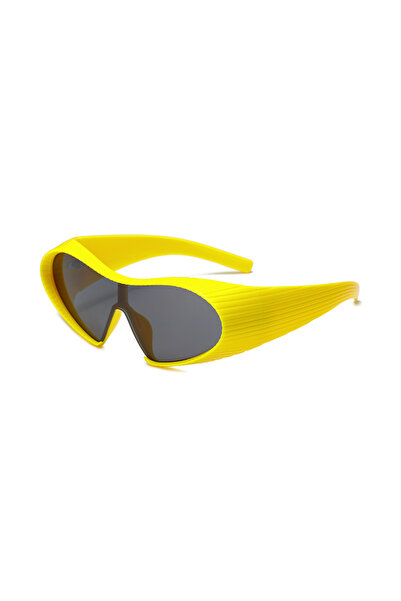 Choice Yellow New Alien Uv Resistant Sunglasses, Punk Goggles, Futuristic Y2k...