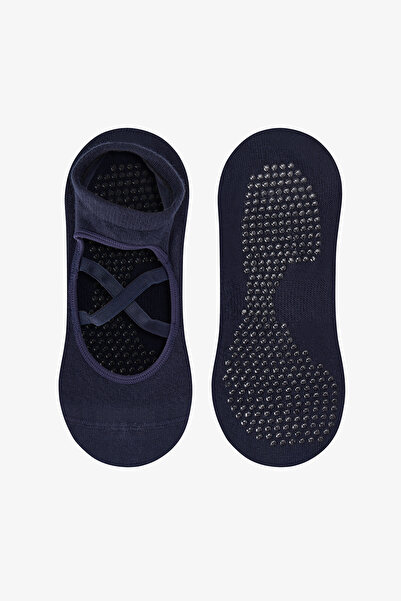 Penti Marineblaue Cross-Baumwoll-Ballerina-Socken