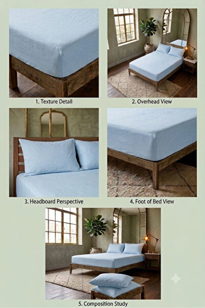Skyrose Double Elastic Bed Sheet Set, Choose Size 160X200 or King Size 180X20...