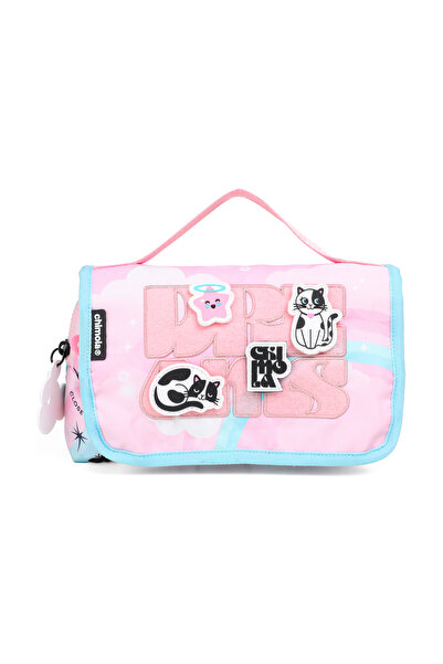 Chimola CAT PEMBE AQUA KALEM ÇANTASI