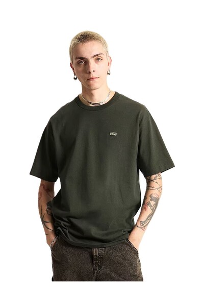 Vans LEFT CHEST II LOOSE SS Erkek Siyah T-Shirt - VN000P1P