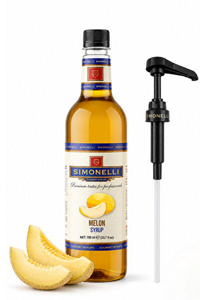 Simonelli Kavun Aromalı Kahve Şurubu 700 ml - İçecek ve Kokteyl Şurubu (Pompa...