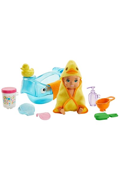 Barbie Bebek Bakıcısı Özellikli Minik Bebekler Banyo Zamanı GHV84