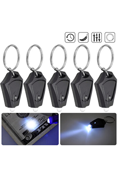 Choice black White 5 Pcs Outdoor Camping Emergency Keychain Light Led Mini Ke...