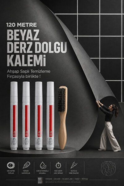 Transformacion Derz Arası 120 Metre Boyama Rötüş Kalemi Beyaz 718601