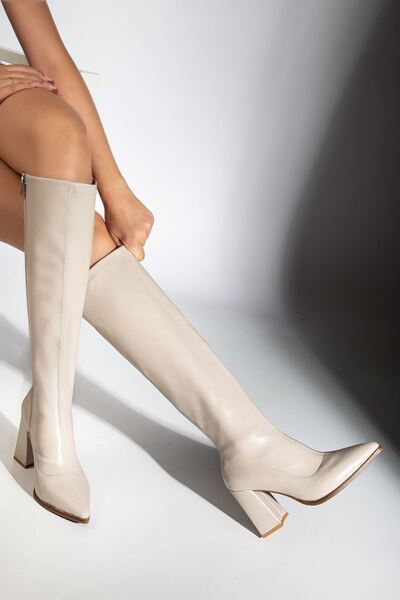 MaskButik Gemma Heeled Pointed Boots