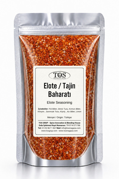 TOS The Organic Spices Mısır Koçanı Elote / Tajin Baharatı 100 gr Corn On The...