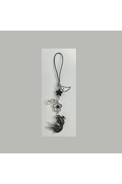 Choice K-Fish-black Handmade Satosugu Beaded Mobile Charm Y2K Keychain Anime ...