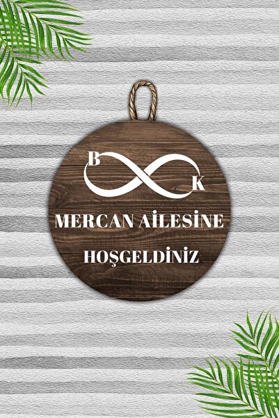 Dormot Home Modern Kapı Süsü - Kişiye Özel Baş Harf ve Soyisim - Kişi Özel Ta...