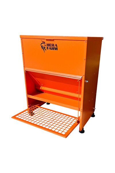 HERA (Food Capacity 16 Kg.) Automatic Pedal Metal Chicken Feeder/Unilateral-O...