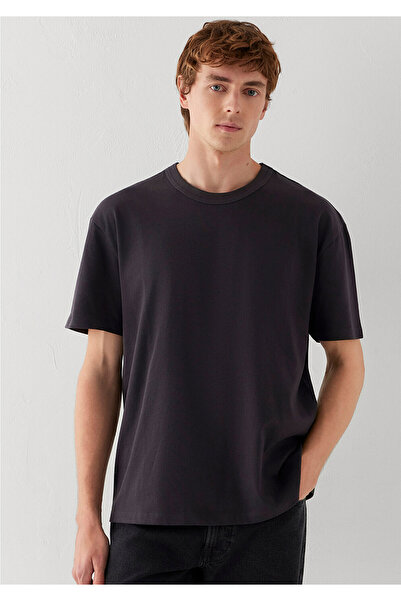 Mavi Anthracite Basic T-Shirt Loose Fit / Comfortable Cut 0613624-70087