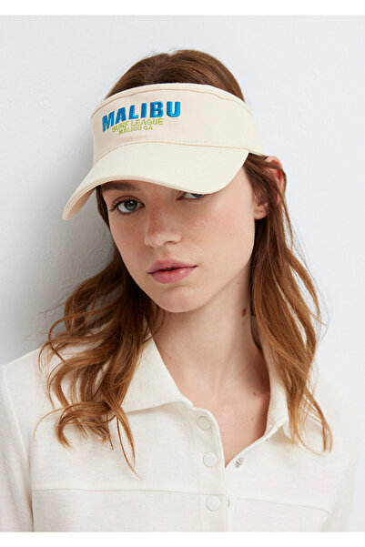 Mavi Καπέλο με γείσο εκρού με στάμπα Malibu 1913736-70007