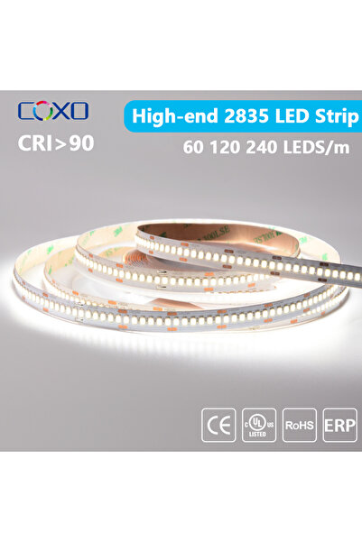 Choice 5m 240LEDs DC24V 3000K Warm White UL Listed 2835 LED Strip Light 120 2...