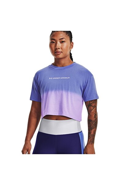 Under Armour UA Επώνυμο DIP DYE ΚΡΟΠ Κοντομάνικο 1376750-495 Μωβ