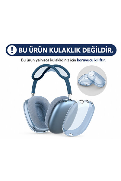 kılıfbenim Kulaklık Max Kılıf Koruyucu Crystal Clear Tpu Cover Şeffaf