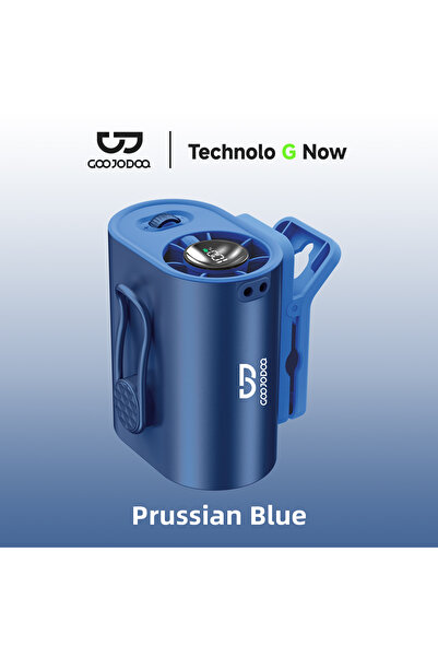 Choice4 GOOJODOQ Prussian Blue 3600mAh Waist Fan with Wind Speed 11m/s, Runni...