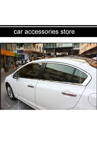 Universal Honda Civic FB7 Cam Çıtası Çerçevesi Kromu Nikelajı Komple 2012-2015